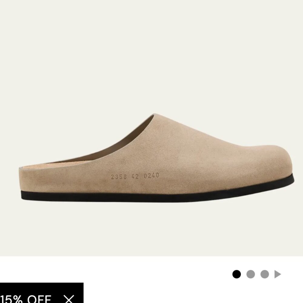 Common Projects Men's Suede Clogs